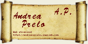 Andrea Prelo vizit kartica